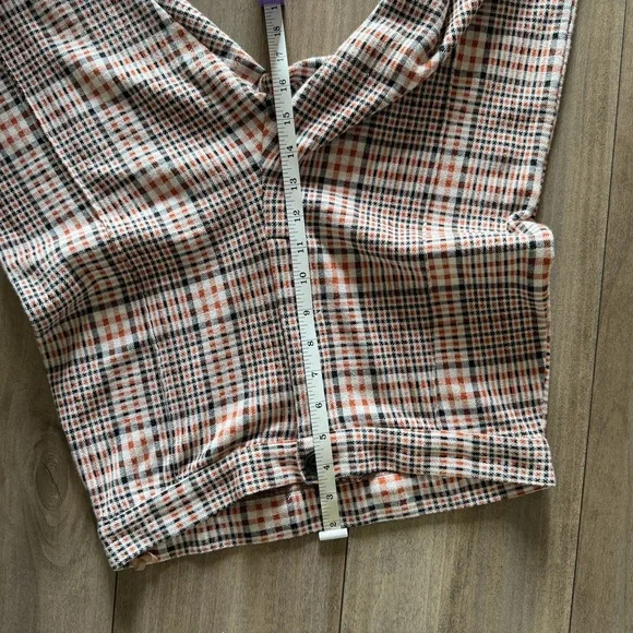 Free People Plaid Leggings in Cream and Black - Picture 9 of 16